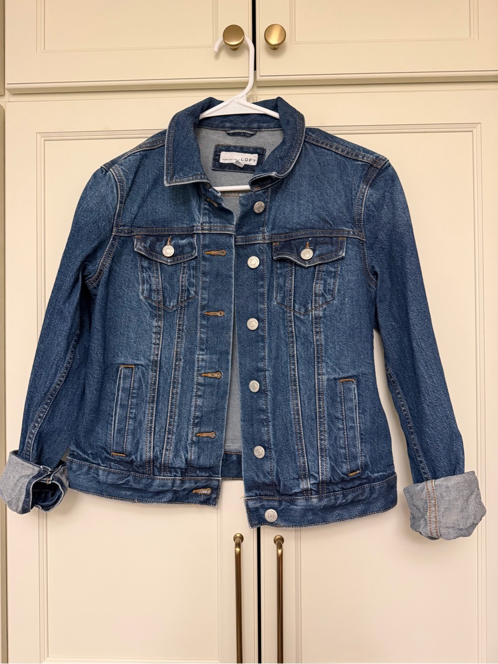 LOFT Medium Blue Denim Jean Jacket